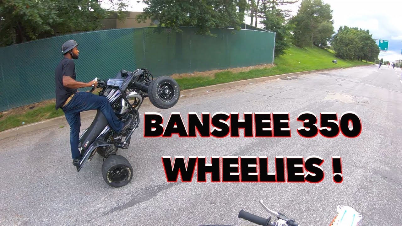 BANSHEE 350 WHEELIES IN BMORE ! | BRAAP VLOGS