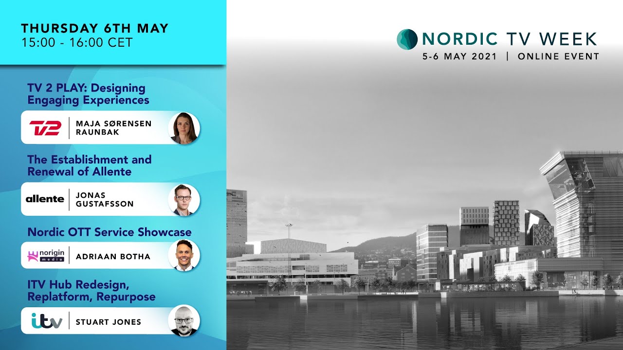 Nordic TV Week Spring 2021 | TV 2 Denmark, Allente, ITV & Norigin Media