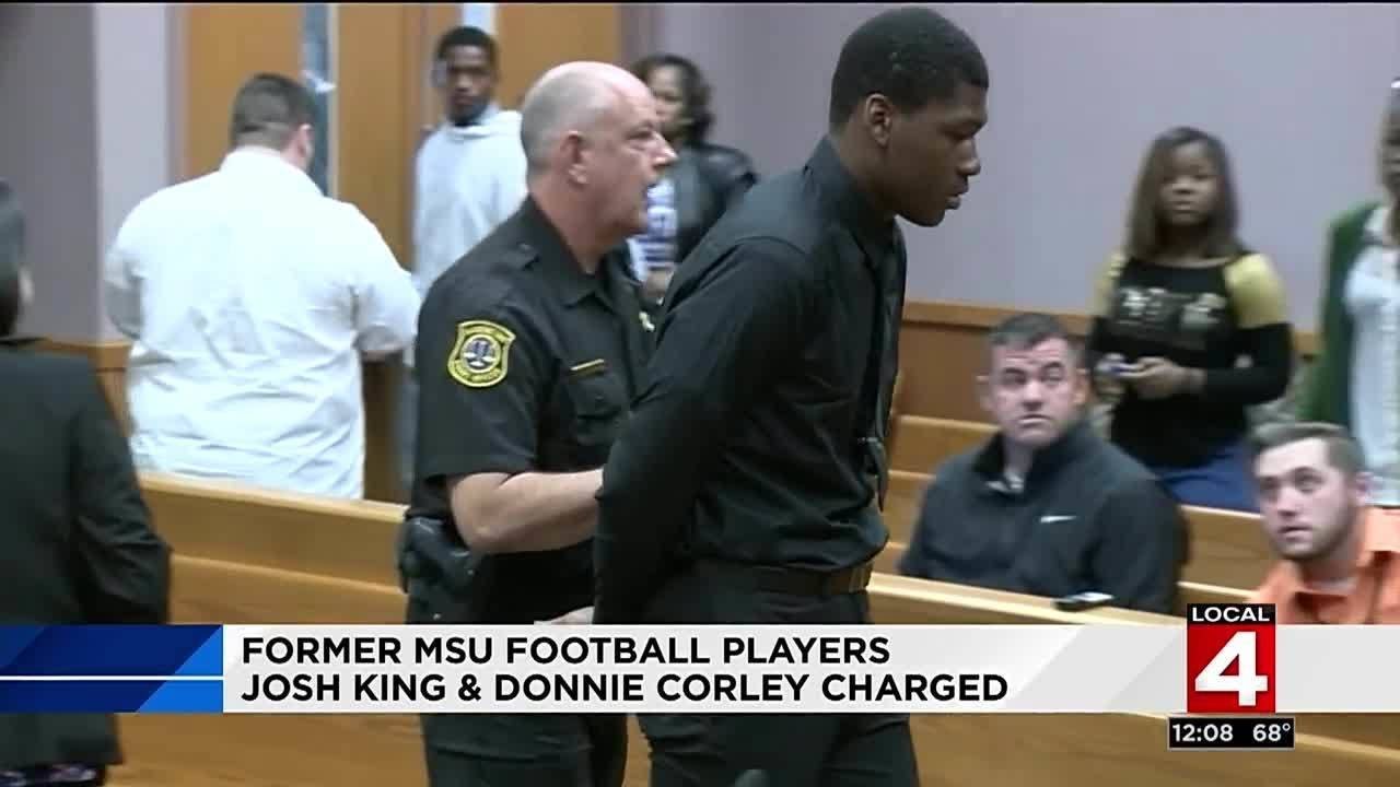 Former MSU football players Josh King, Donnie Corley charged