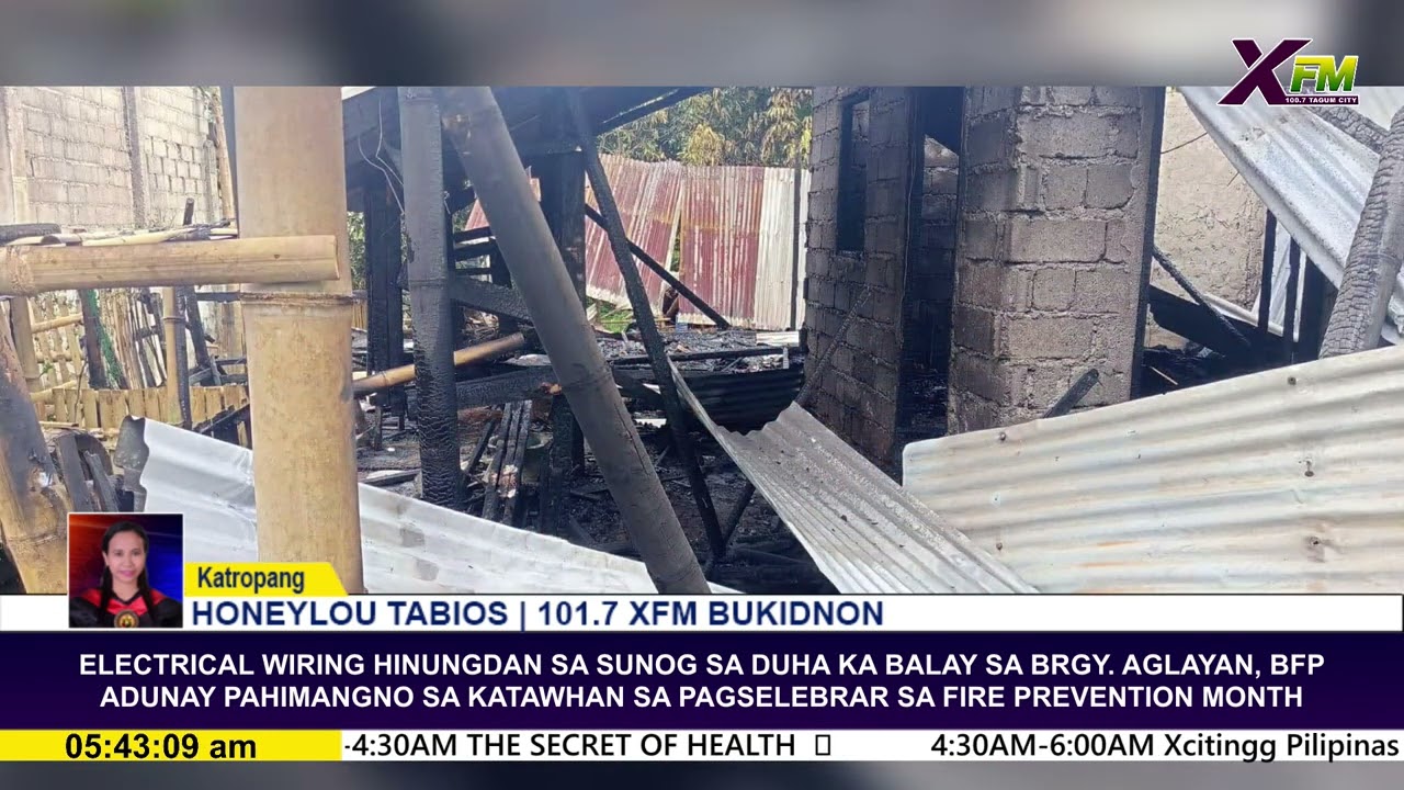 ELECTRICAL WIRING HINUNGDAN SA SUNOG SA DUHA KA BALAY SA BRGY. AGLAYAN