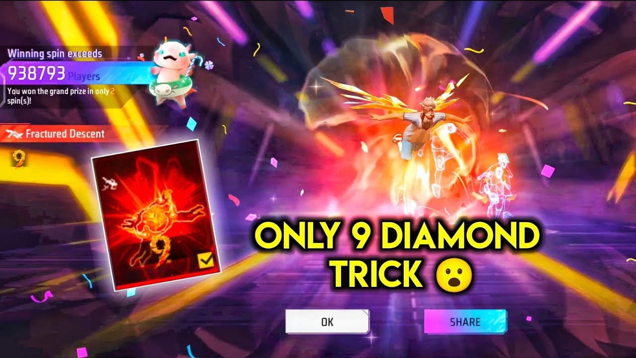 New Faded Wheel Event Spin Trick 🤯🥳| only 9 💎 | free fire new event | ff new event | new event ff