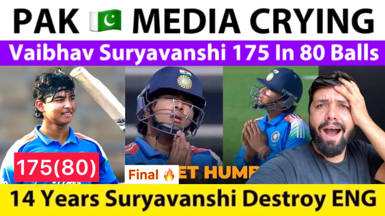 PAK Media Crying On Vaibhav Suryavanshi 175 Vs England U19 Today | IND VS ENG U19 Final 2026