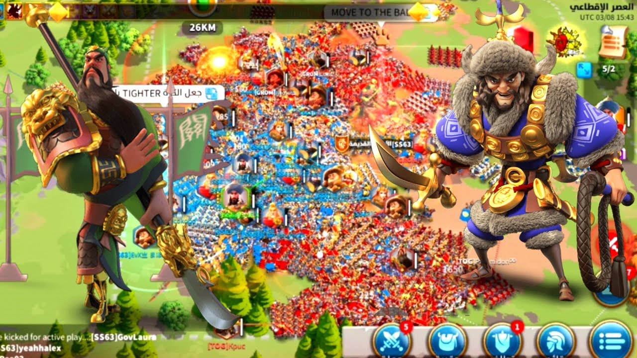 حرب الاطلال 107# وانتصار الضلام على النور  |  رايز اوف كينجدوم | Rise of Kingdoms