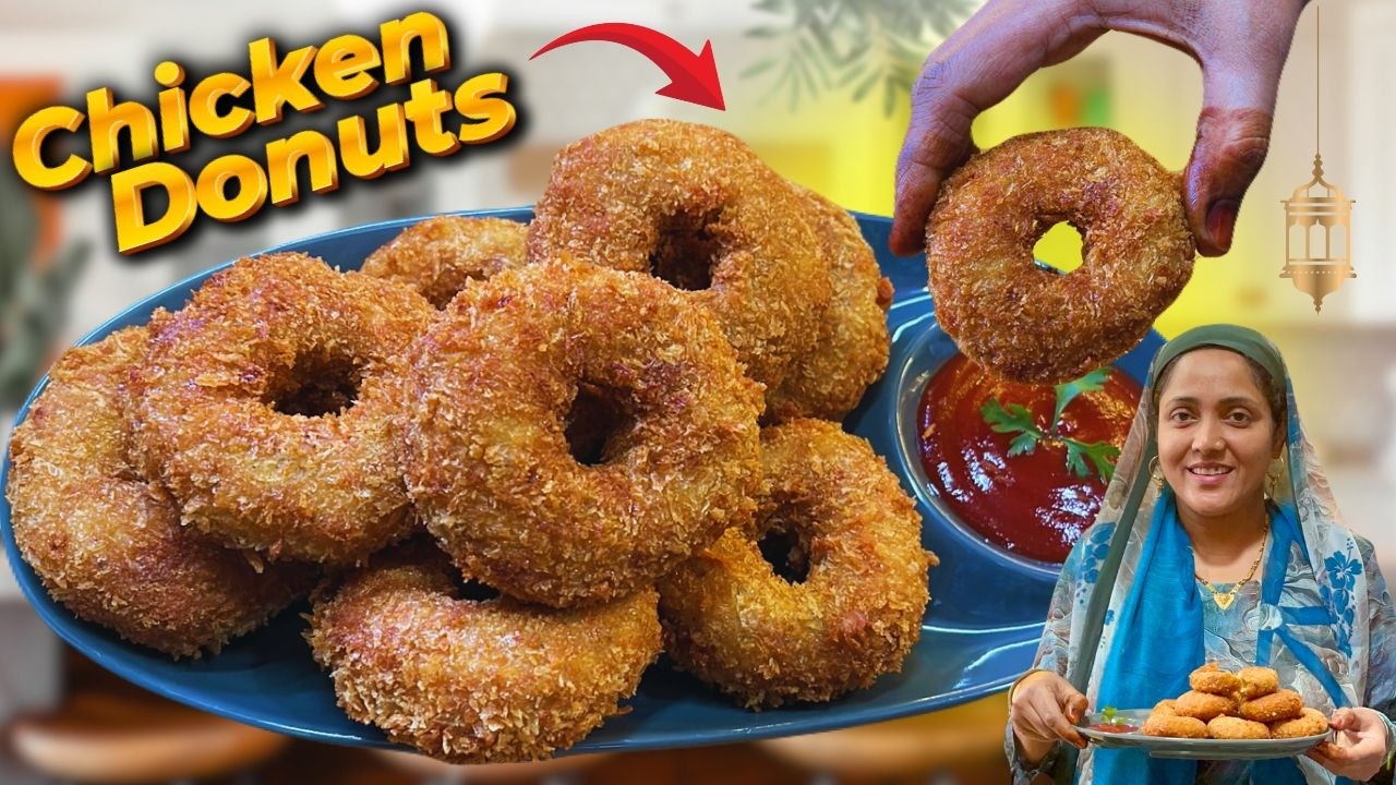 इफ़्तार के लिए स्पेशल Cheesy Chicken Donut | Ramadan Special Recipe | Afreen Dastarkhwan | Vlog 2026