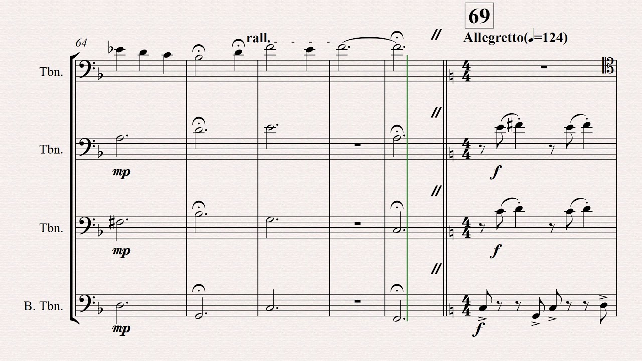Disney Medley Trombone
