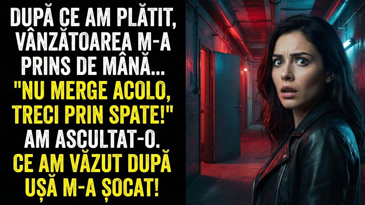 „Nu ieși prin sală”, a șoptit casierița. Am ascultat-o, dar când am auzit vocea soțului...