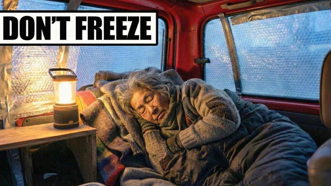 How Homeless Japanese People Sleep In A Van Without Heating