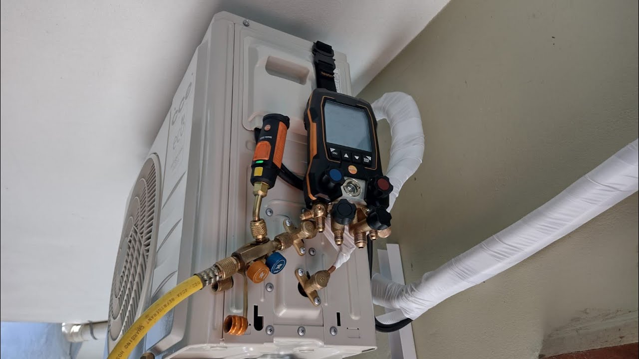 como estabilizar vácuo com o vacuômetro digital testo 552i com válvula ZL | assista até o final