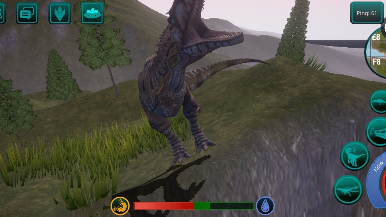giga the conqueror of tarchia and stegosaurus💀- The Cursed Isle (Giganotosaurus experience)