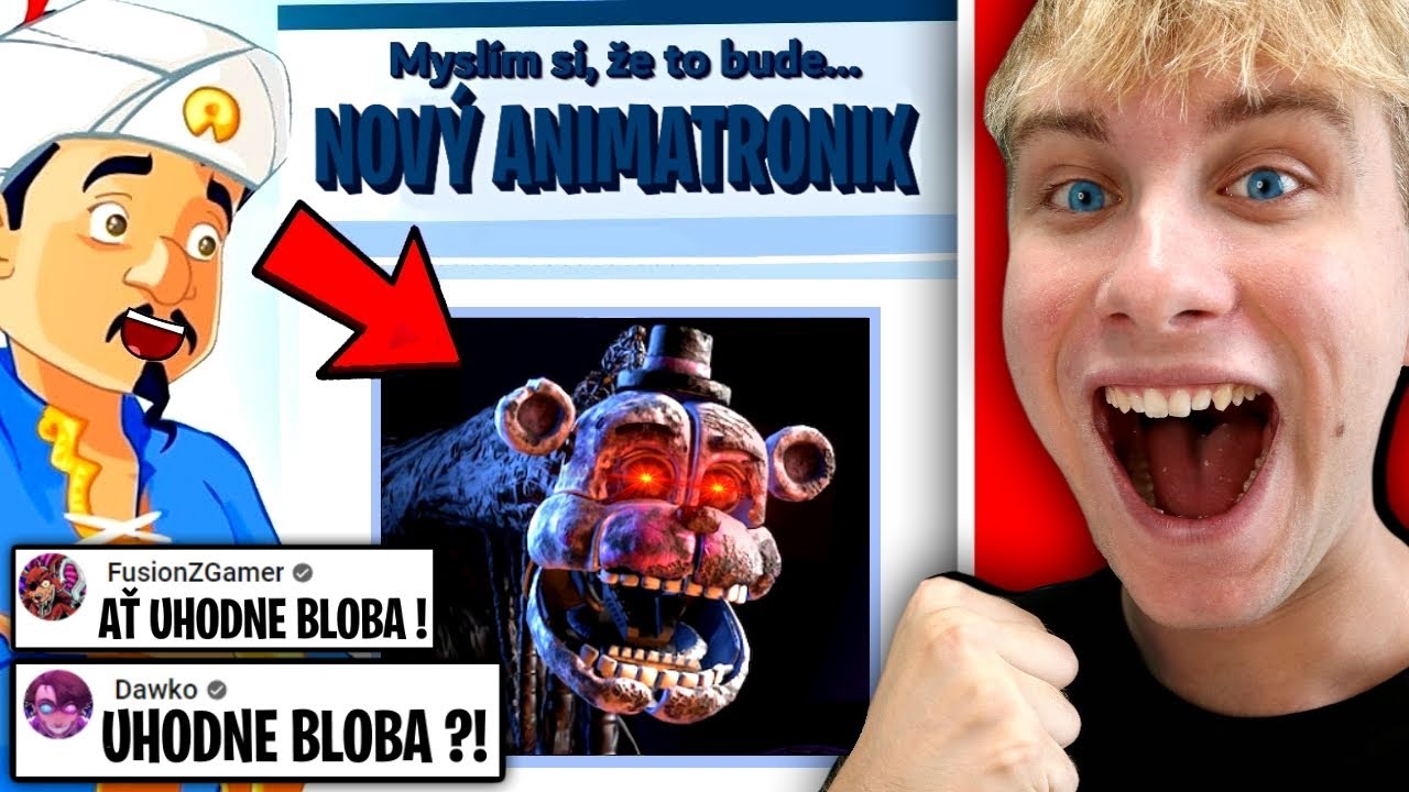 UHODNE AKINATOR FNAF POSTAVY OD FANOUŠKŮ ? 🤔