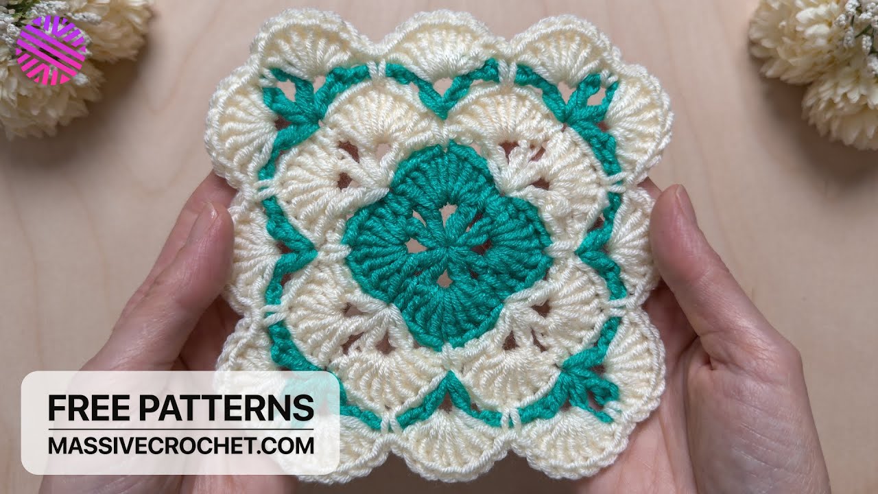 Crochet a VERY EASY & LOVELY Granny Square for Beginners! 👌