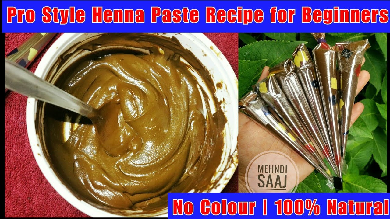 Henna Paste Recipe for Mehndi Practice | No Stain Henna Recipe with Spoon Measurement |For Beginners