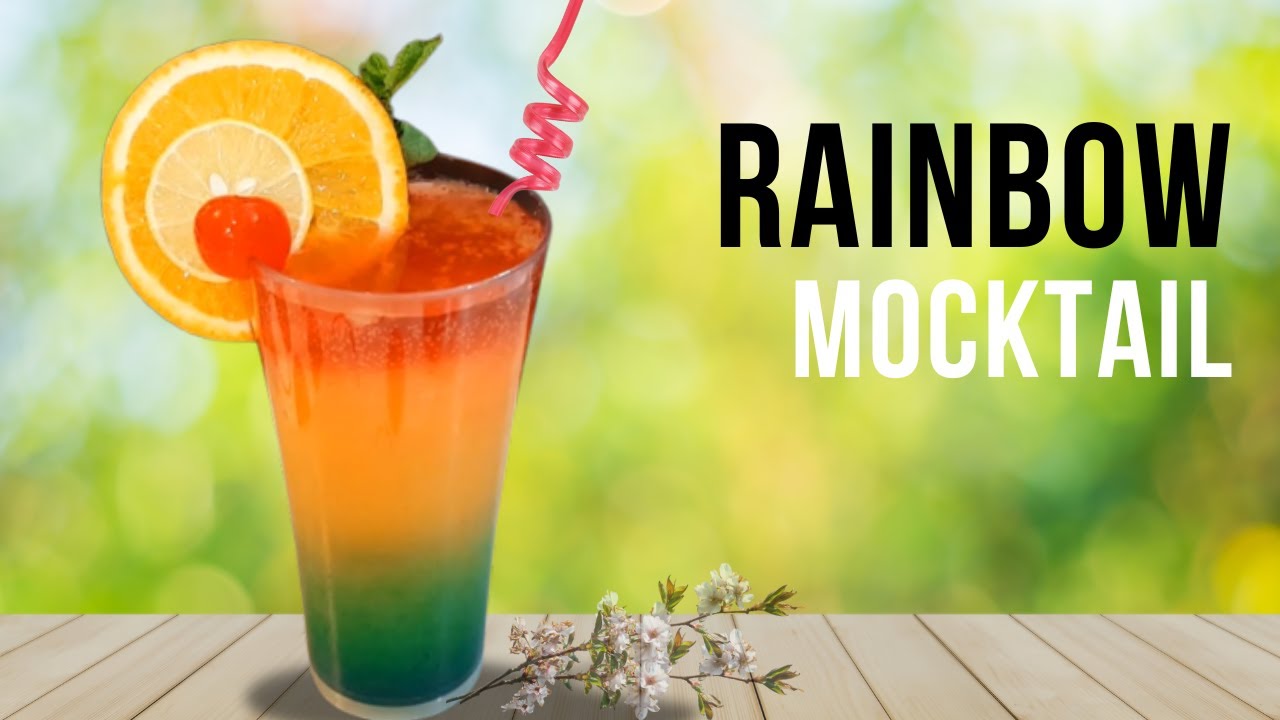 Rainbow Mocktail | Rainbow Juice I How to make Rainbow Mocktail | Summer Drinks