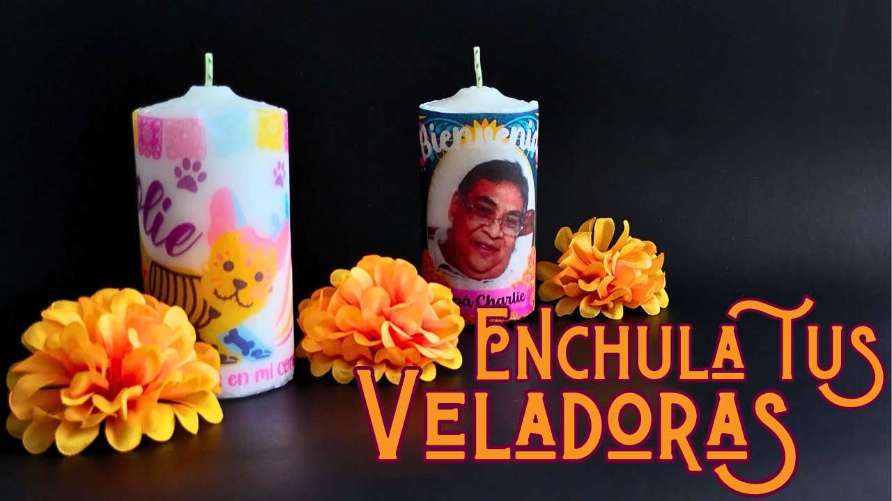 Personaliza tus veladoras para #diademuertos - Blooudland by Sara :)