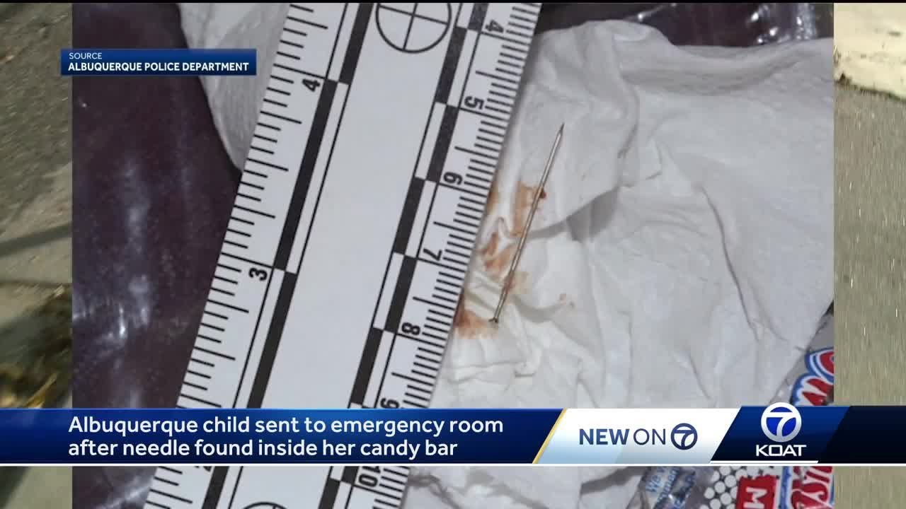 Child finds needle in her candy bar