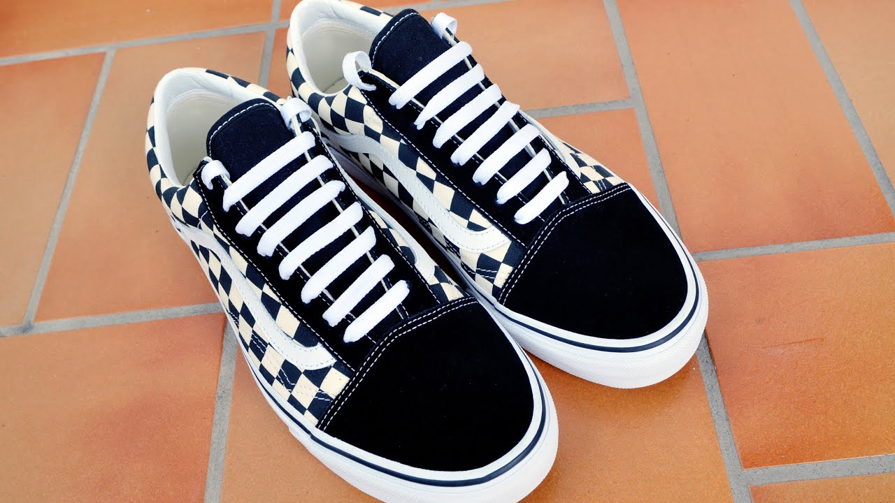 How to Bar Lace Vans Old Skool (Straight Lace)