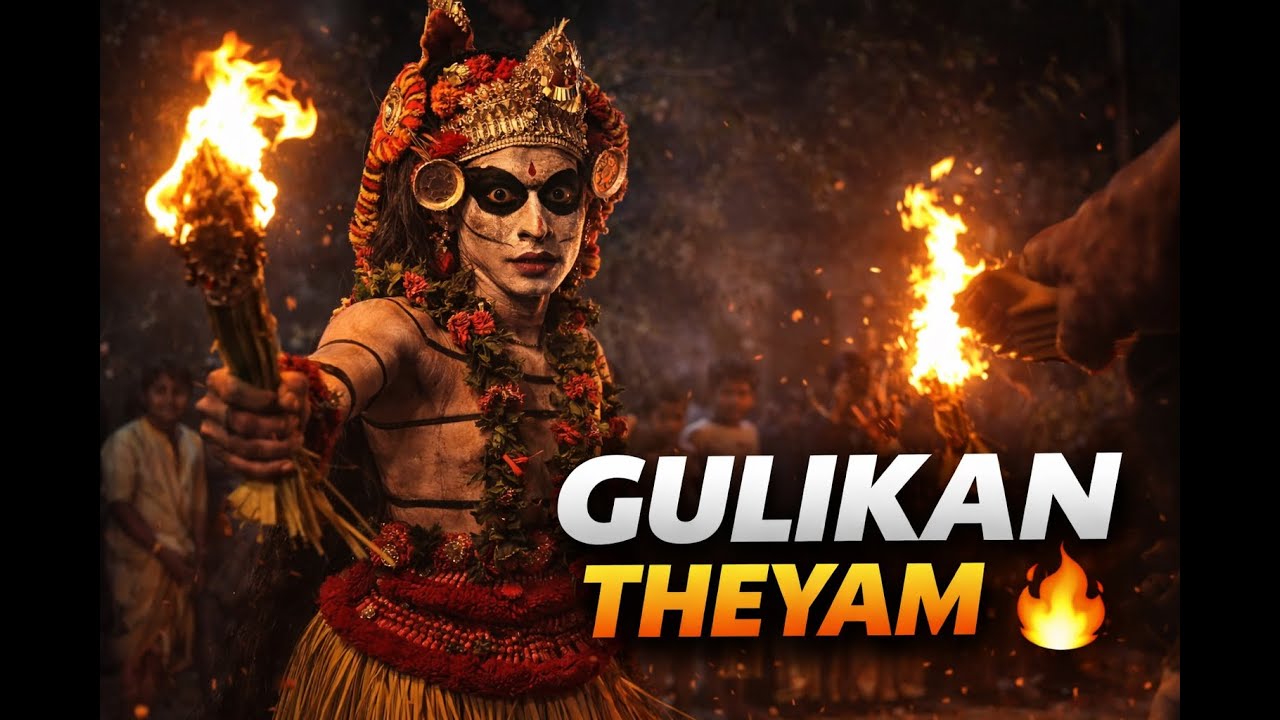 Gulikan Theyyam 🔥 Fierce Night Ritual of Kannur | Kerala Theyyam
