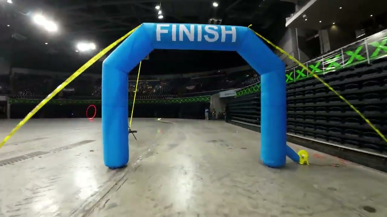 Stockton Drone Race Wide Angle View | FPV Arena Racing at Adventist Health Arena