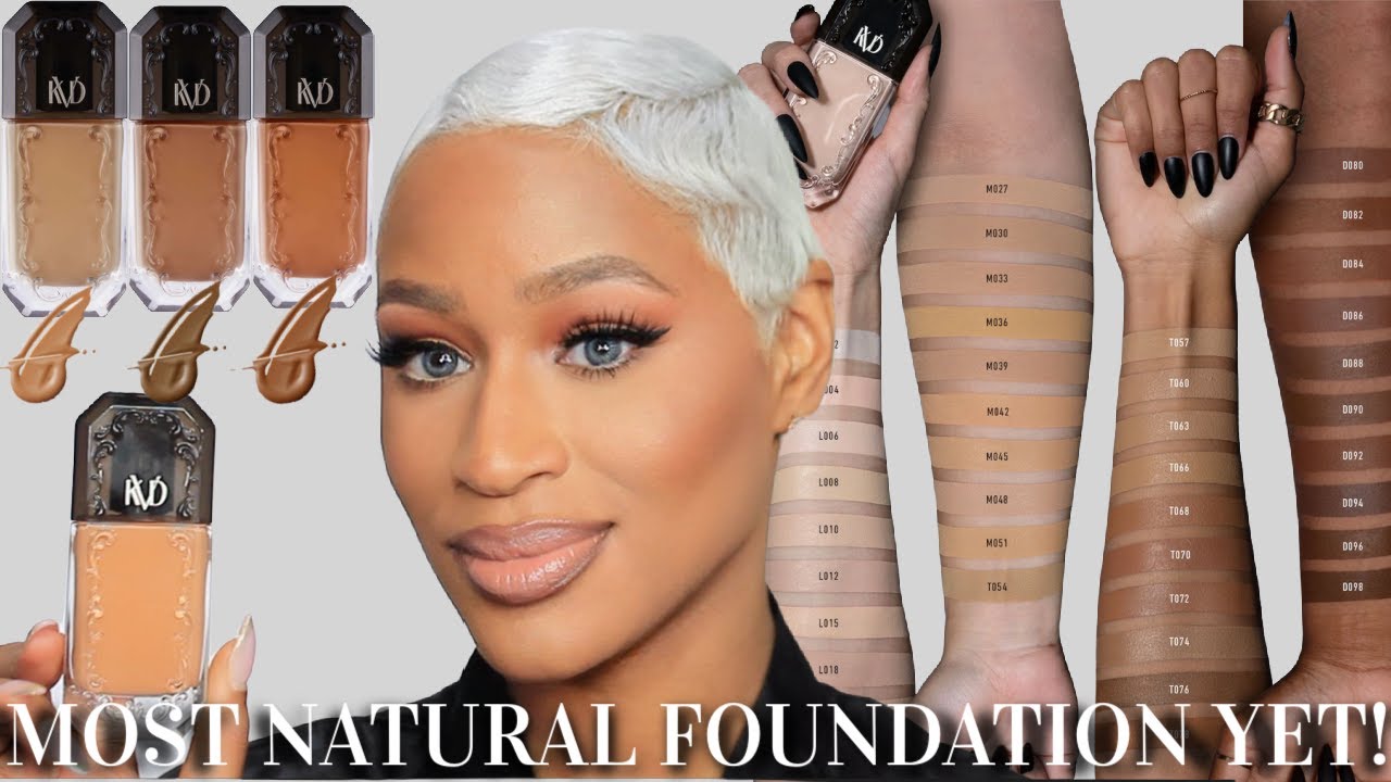 NEW! KVD Good Apple Full-Coverage Serum Foundation | REVIEW +WEAR TEST | ARIELL ASH