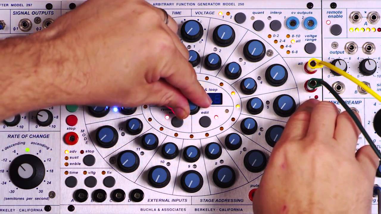 Buchla 250e Dual Arbitrary Function Generator Tutorial & Demo