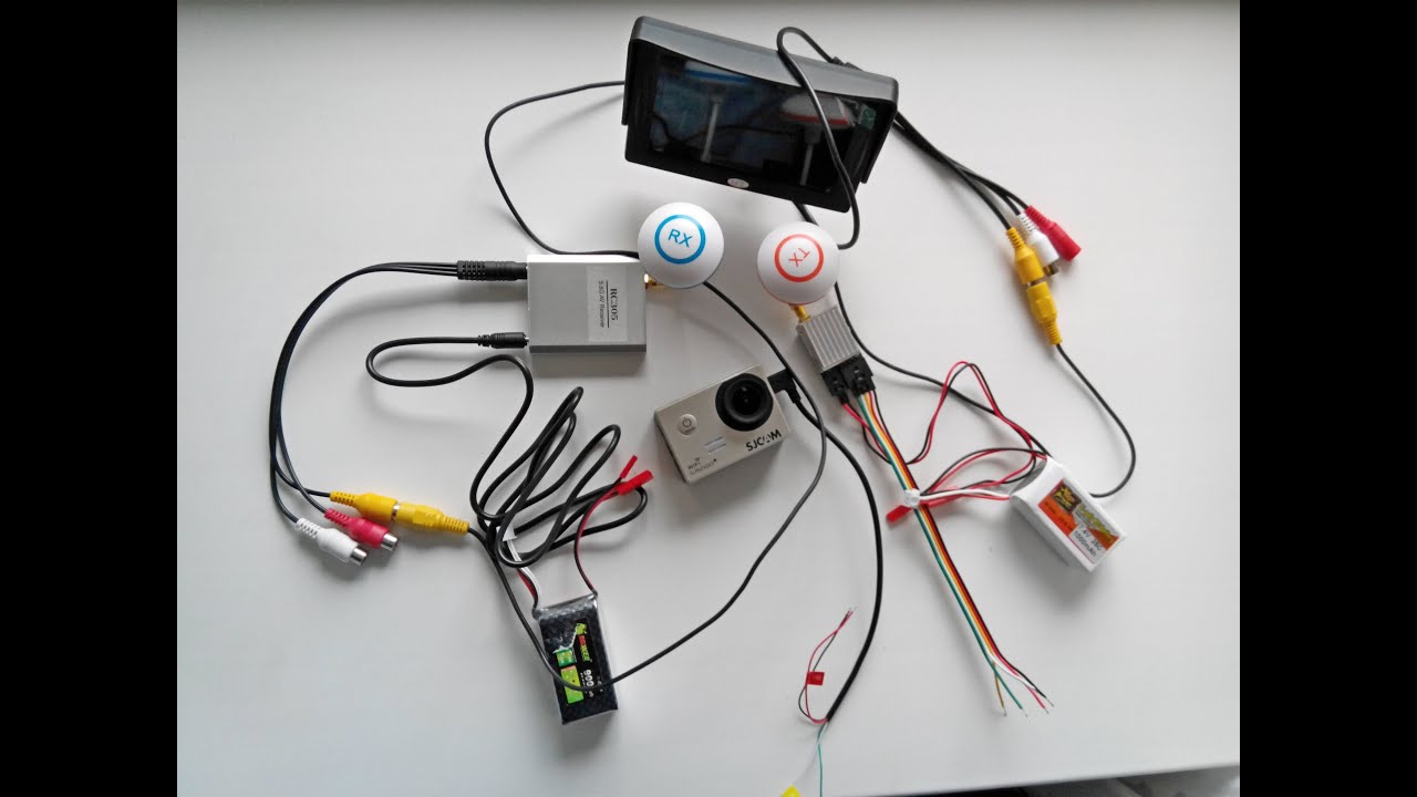 FPV. Boscam 5.8g 200mw. Подключение TS 351и RC 305.