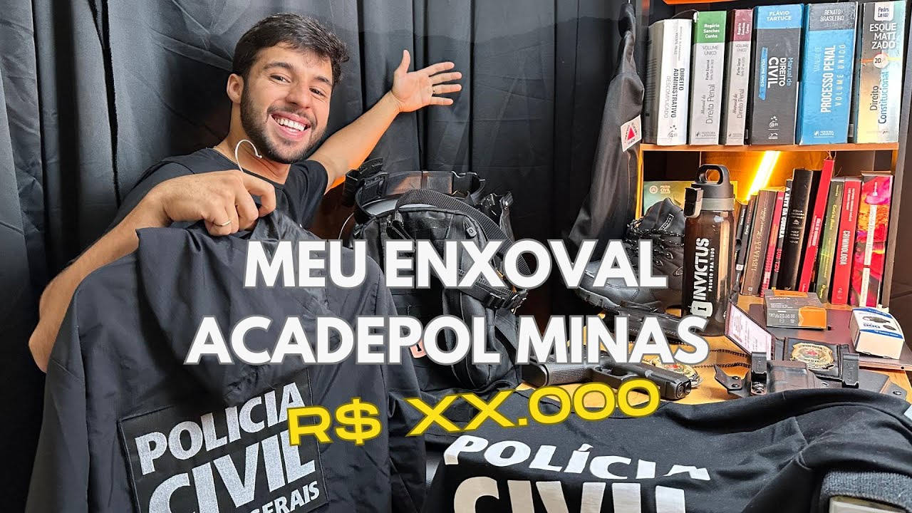 Meu enxoval para a ACADEPOL PCMG (Polícia Civil de Minas Gerais)