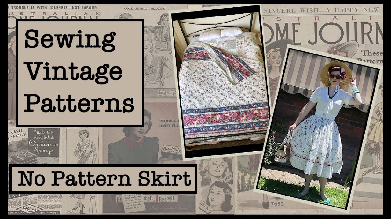 Quilt Cover becomes Vintage Style Skirt