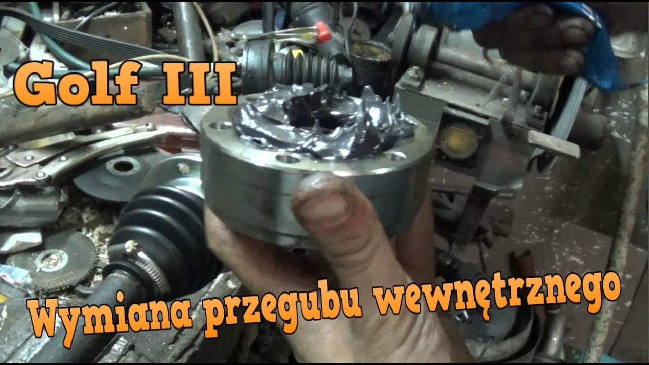 Wymiana przegubu wewnętrznego i osłony przegubu zewnętrznego - Golf 3