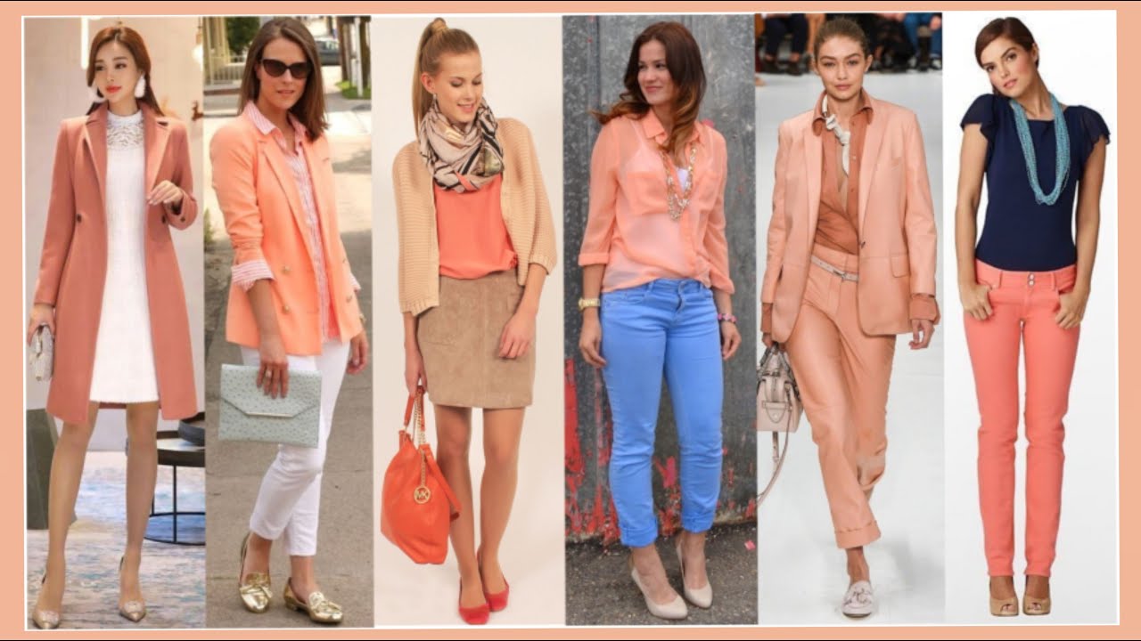 PRECIOSAS COMBINACIONES EN COLOR SALMON 🧡🤍 PARA VERTE RADIANTE Y CON MUCHO ESTILO 😎