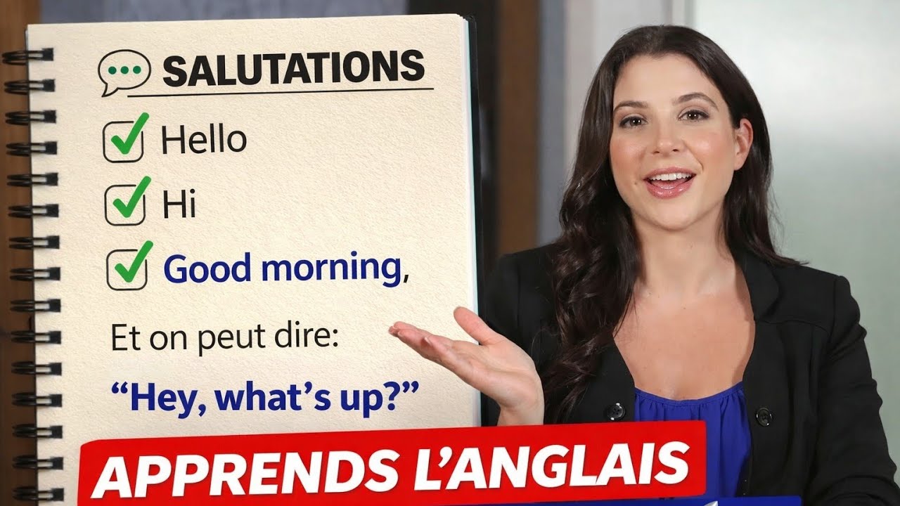 SALUTATIONS EN ANGLAIS | Apprends à dire Hello, Hi, Good Morning facilement