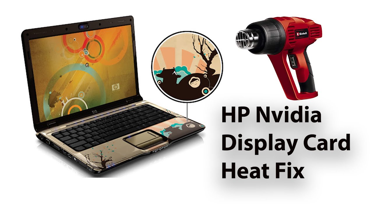 HP Artist Edition Laptop Ekran Kartı Arızası Tamir - HP Display Card Heat Gun