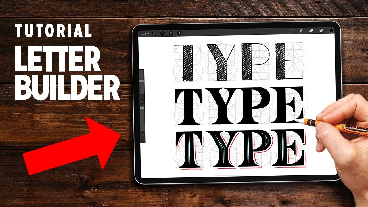 Рисуйте буквы с легкостью, используя сетку для создания букв.