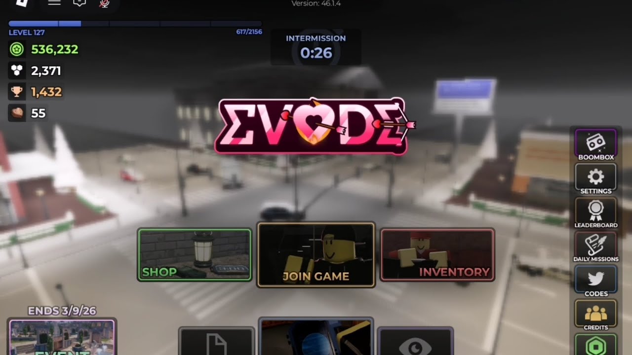 Today I'm play Roblox Evade New Update (Valentine Special) Map in (Winter City)