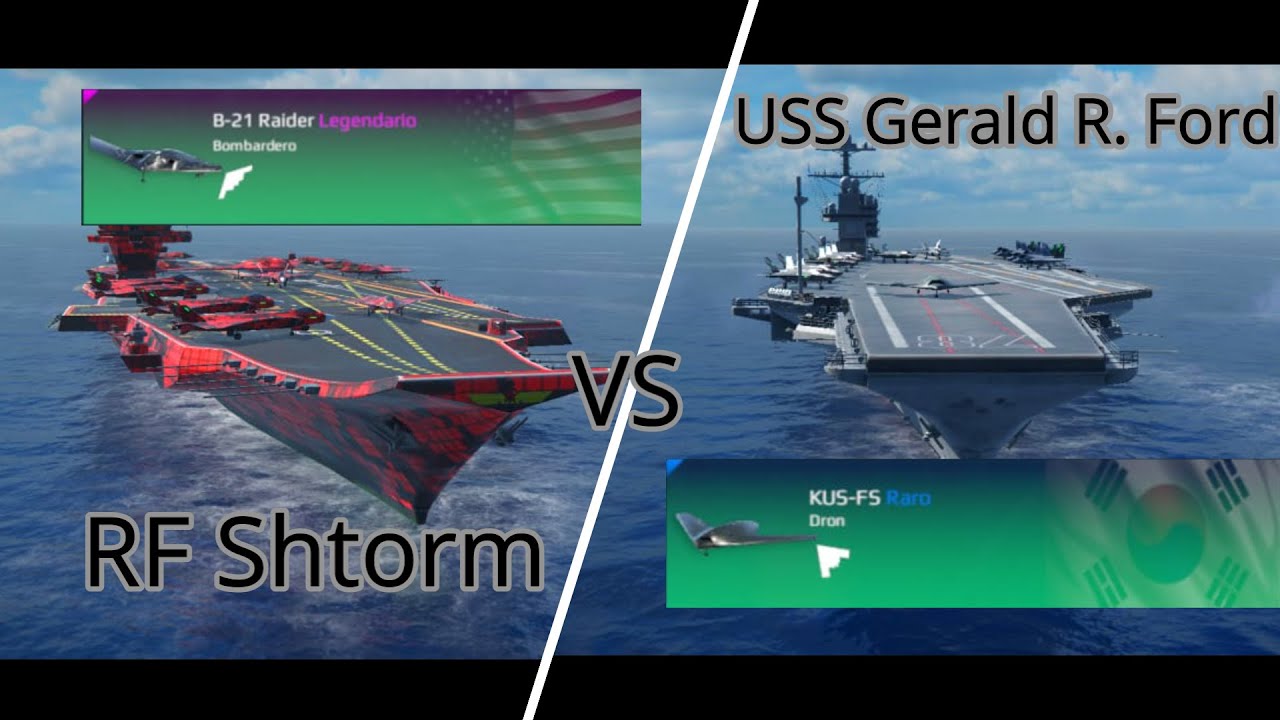RF Sthrom vs USS Geald R.Ford [Modern Warships]