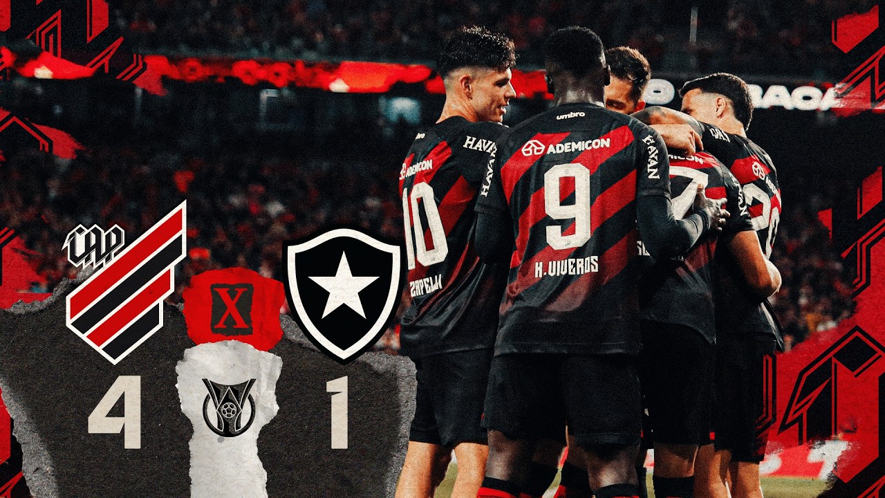 ATHLETICO 4X1 BOTAFOGO | MELHORES MOMENTOS | BRASILEIR&Atilde;O 2026