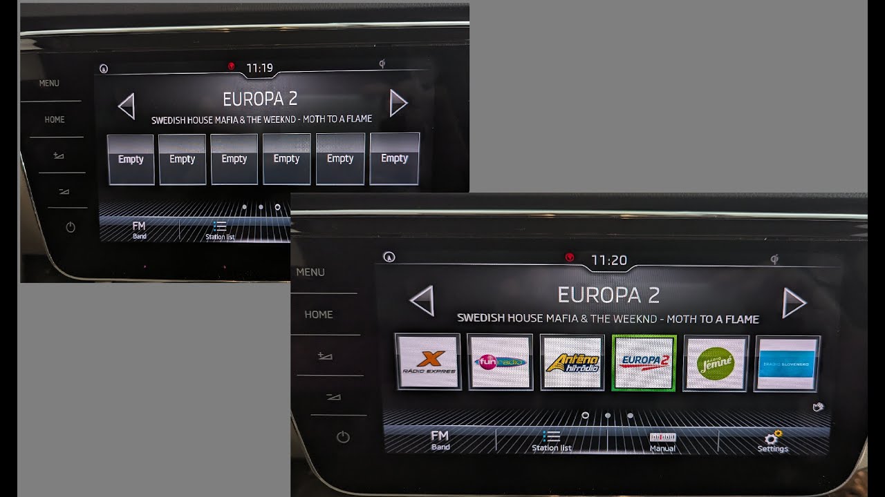Update radio station logos for Skoda Columbus  and Skoda Amundsen.