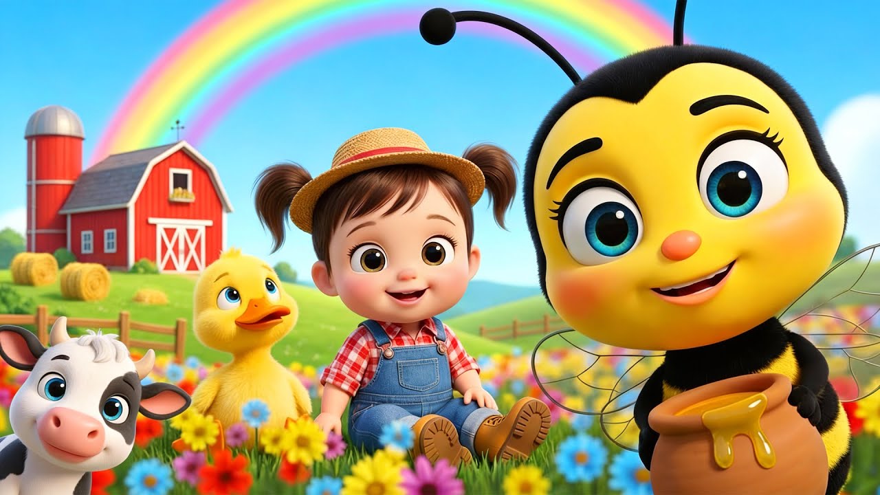 🎶 Vuela Abejita (Abejita Chiquitita) 🐝 + Farm Animals Songs 🐥🐮🐷 - Las Mejores de la Granja