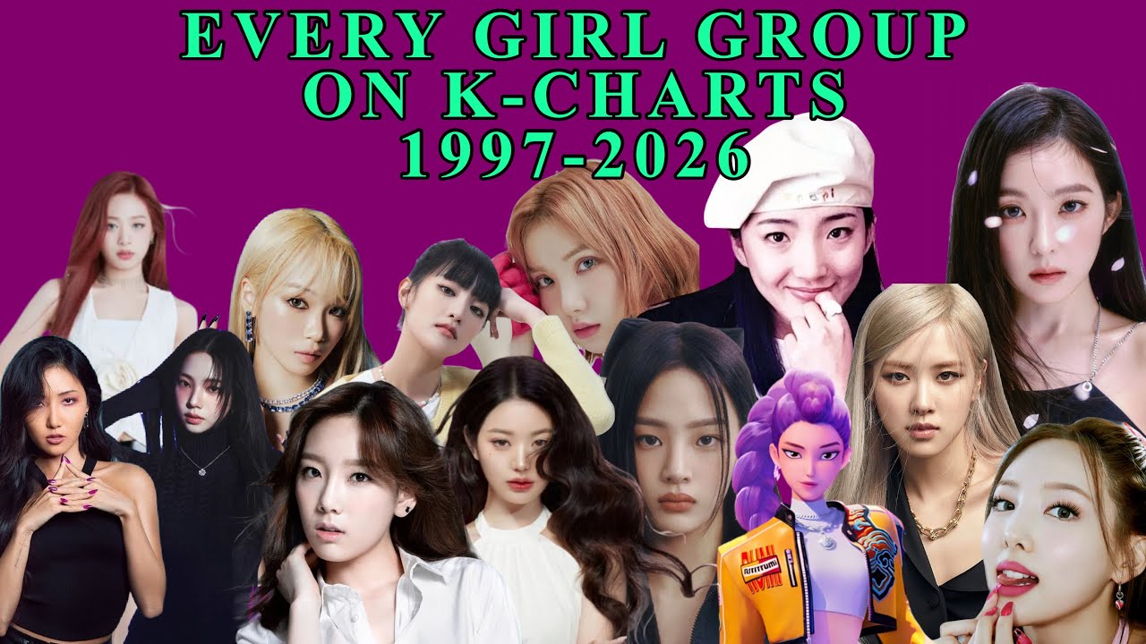 ALL GIRL GROUPS ON K-CHARTS (1997-2026) (UPDATED)