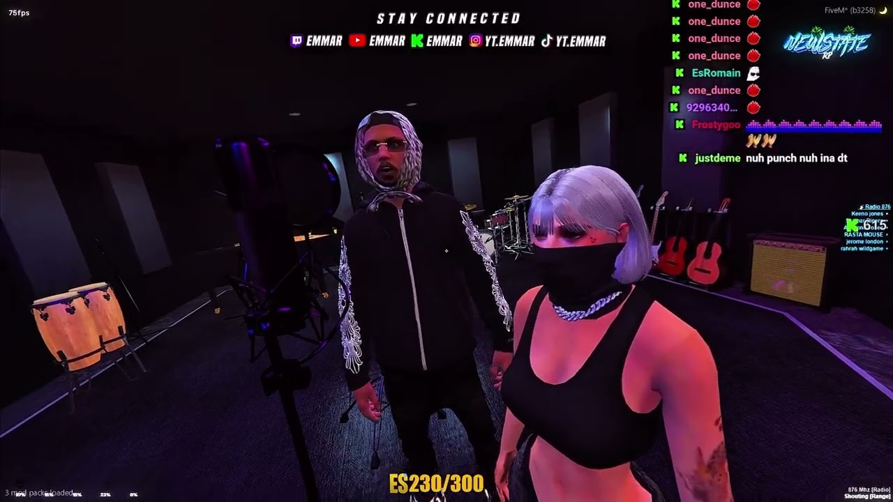 Skippa X JadaKingdom In The Studio In New State RP 🔥 @night7290 @JadaKingdomOfficial