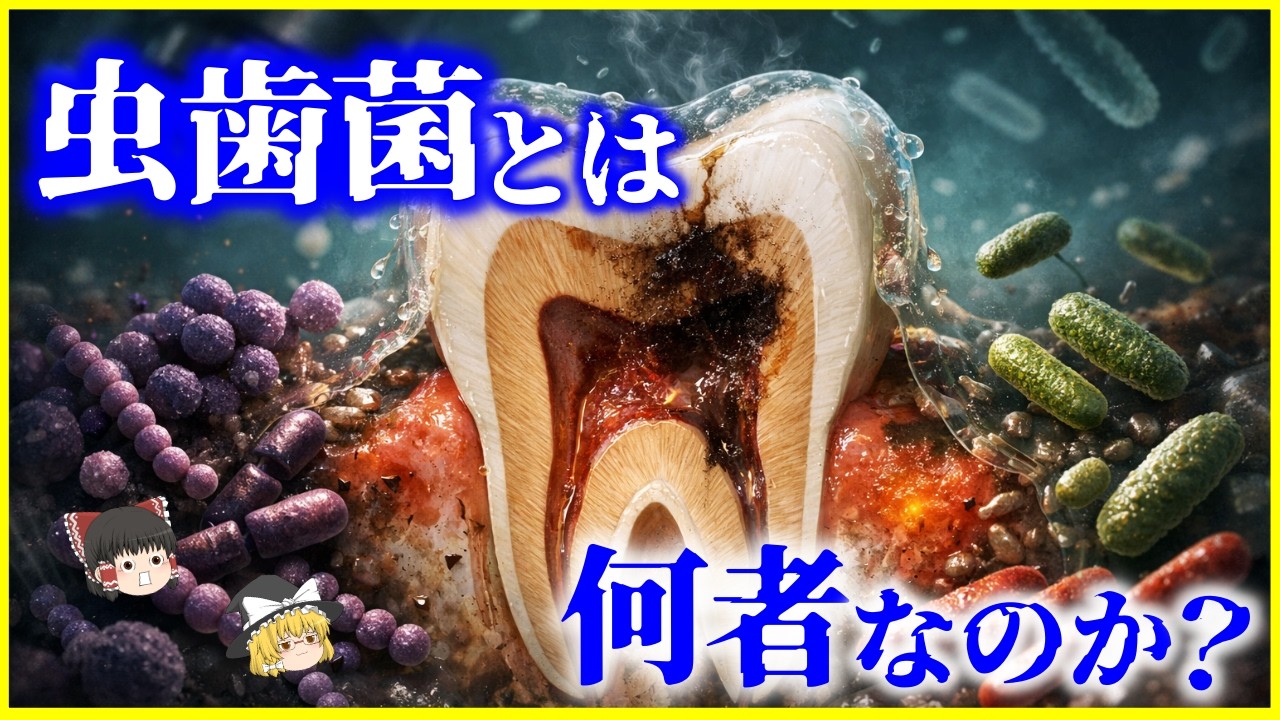 【ゆっくり解説】人類に最適化された進化…「虫歯菌」とは何者なのか？を解説/歯医者がない時代はどうしてた？人は何故虫歯になるのか