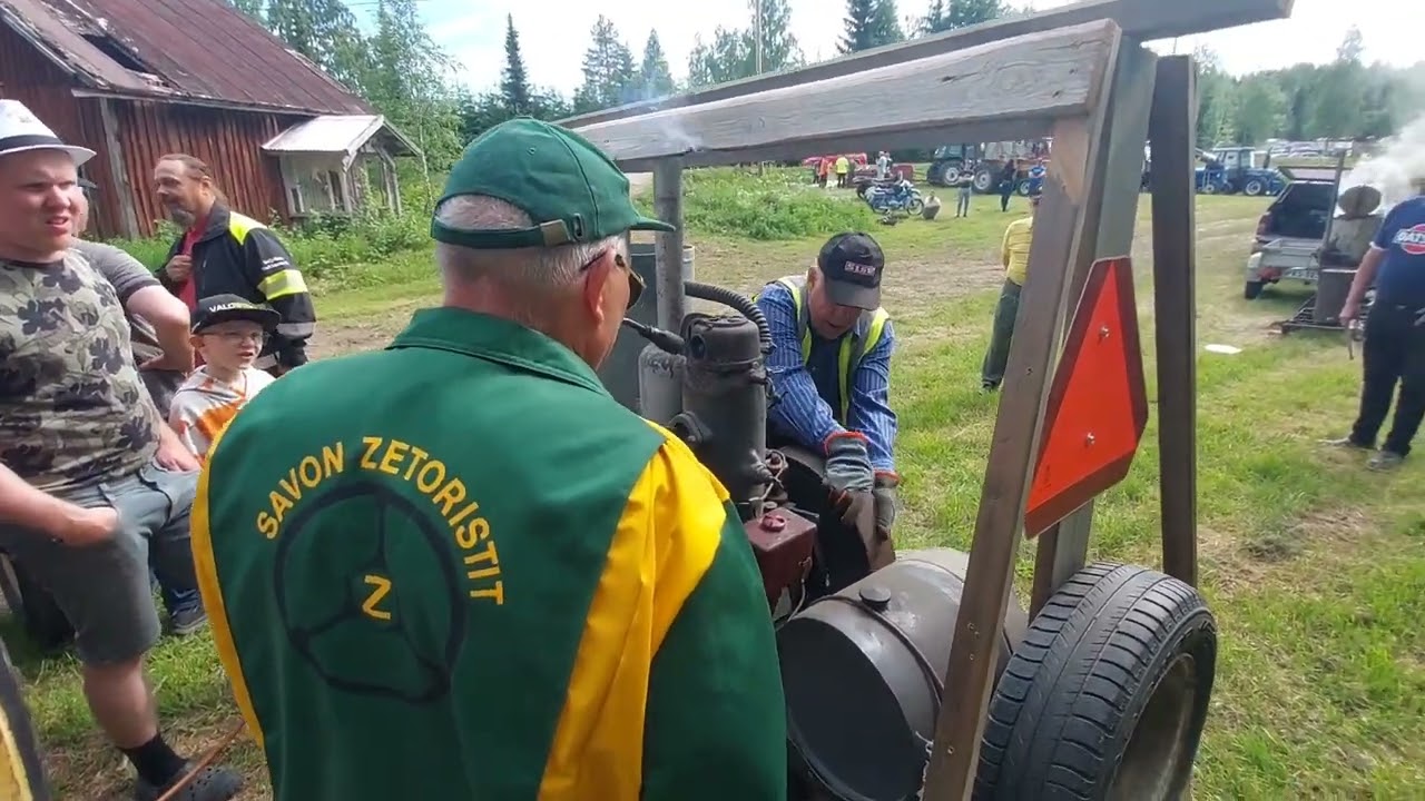 2 Stroke Diesel Standmotor ,,Porilainen,, Maamoottori Porilainen 5hp