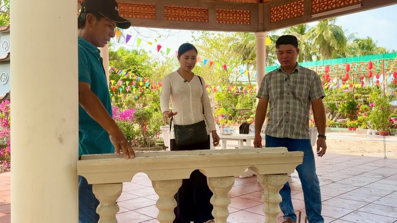 Em Len Gấp Rút Hoàn Thành Khu Nhà Mát Trước Khi Khánh Thành Chánh Điện Mới| PHƯƠNG THUÝ TV#1313