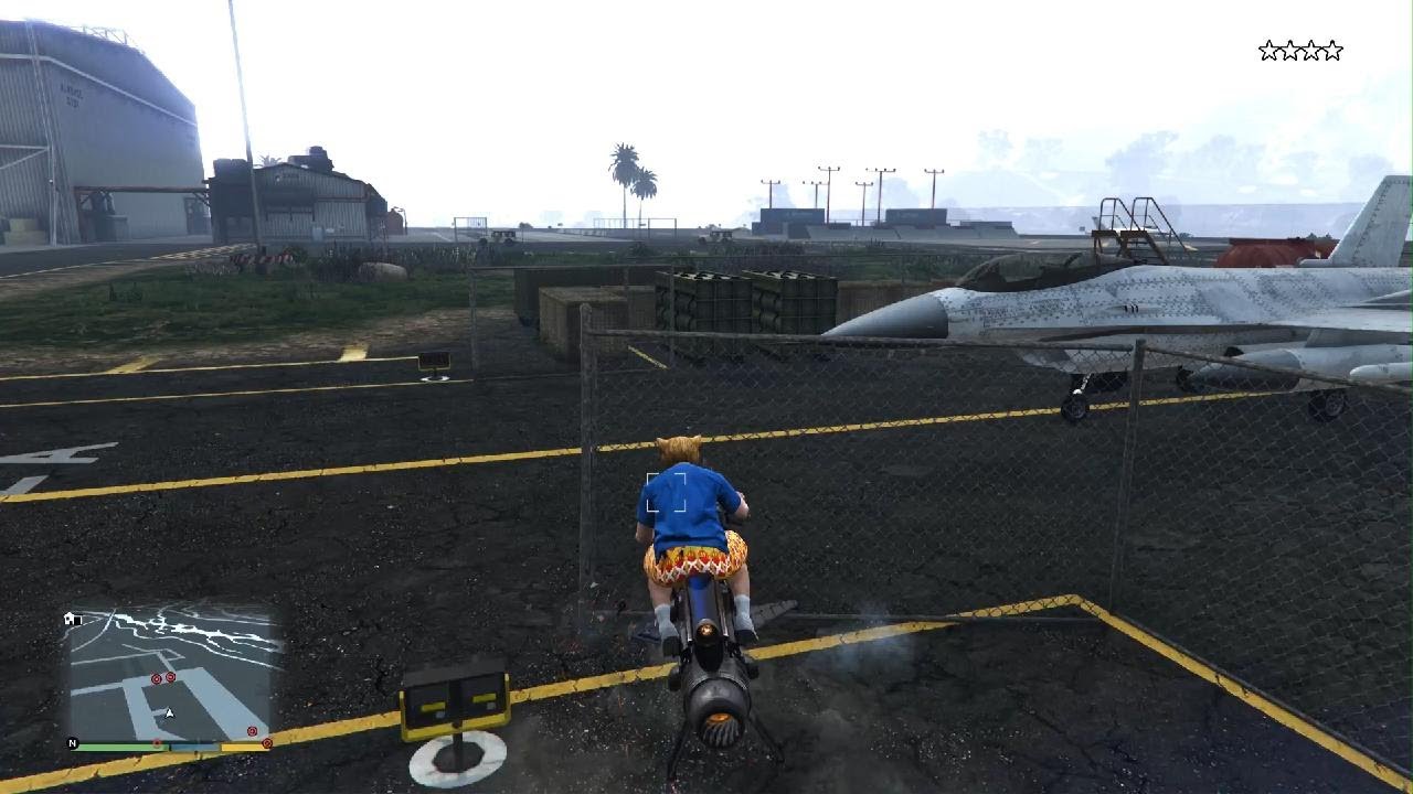 GTA5 trying to steal the fighter jet