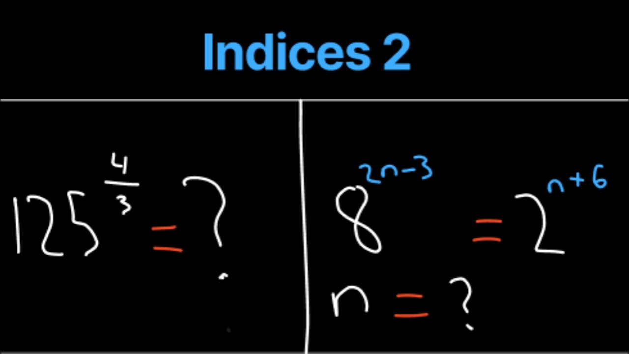 Indices 2 | Algebra