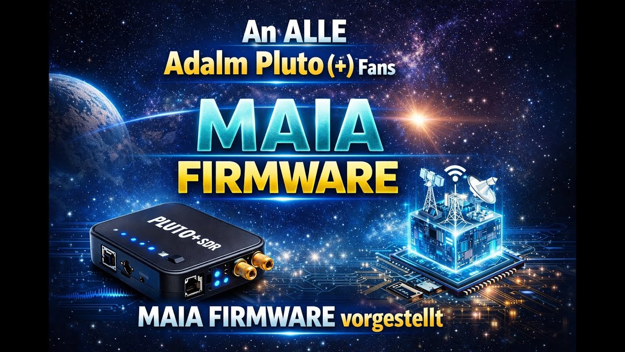 An ALLE Adalm Pluto (+) Fans.  MAIA FIRMWARE vorgestellt #sdr #adalm #plutoplus #antenne #funkgerät