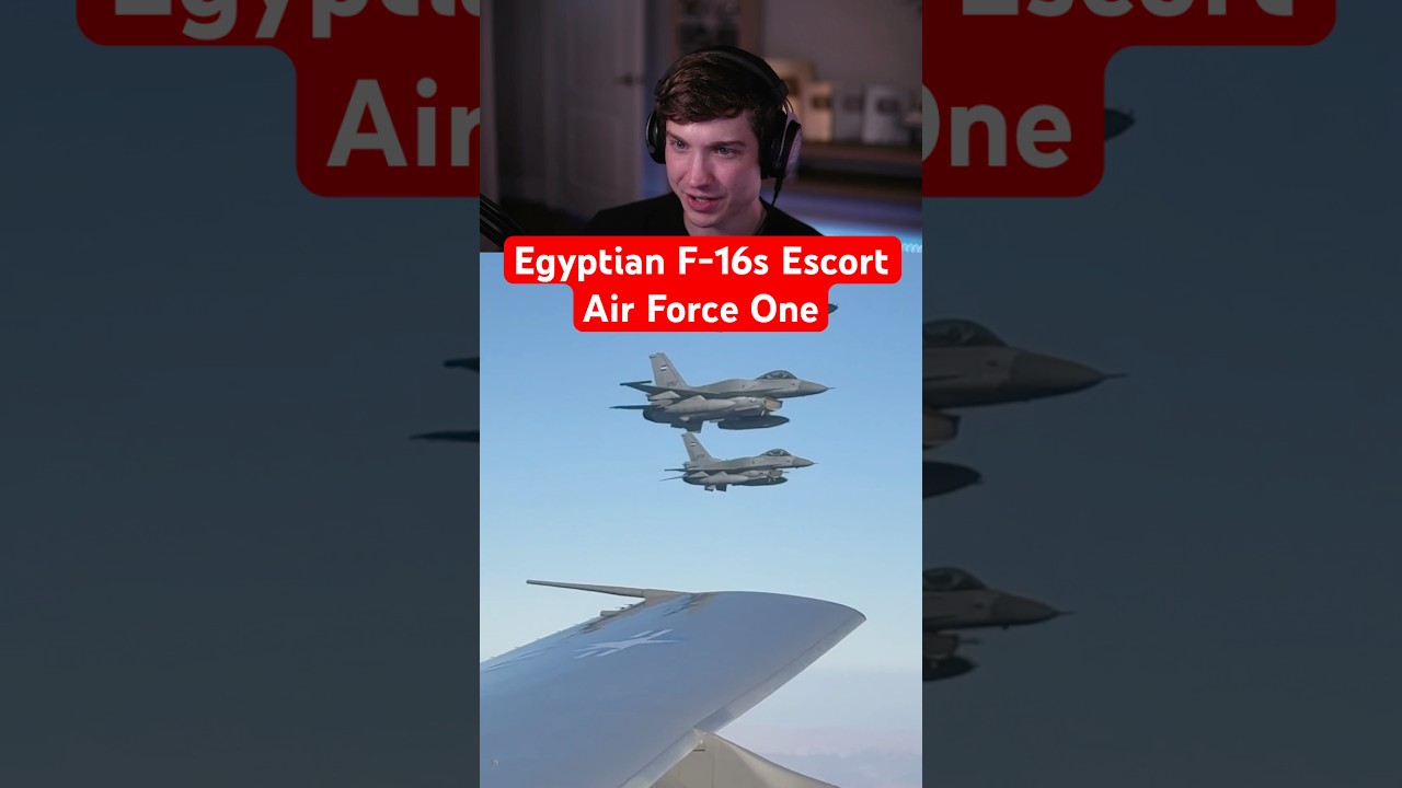 Египетские истребители F-16 Escort Air Force One