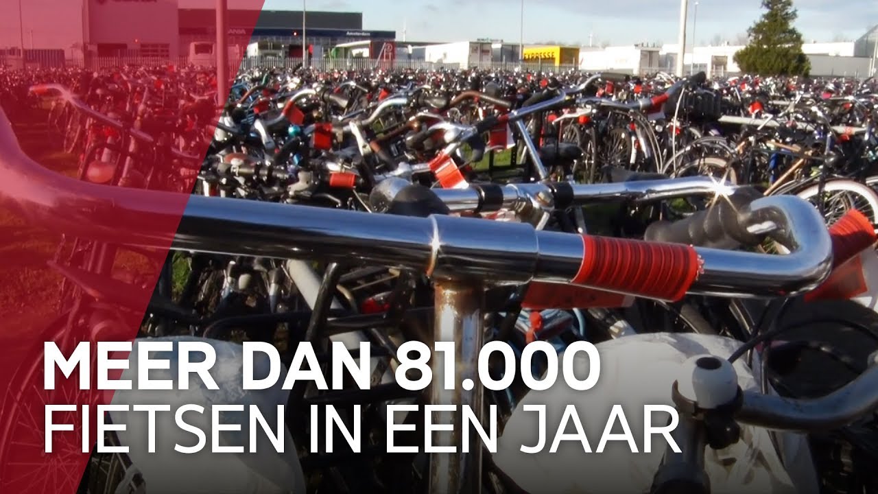 Het fietsdepot in Amsterdam puilt uit