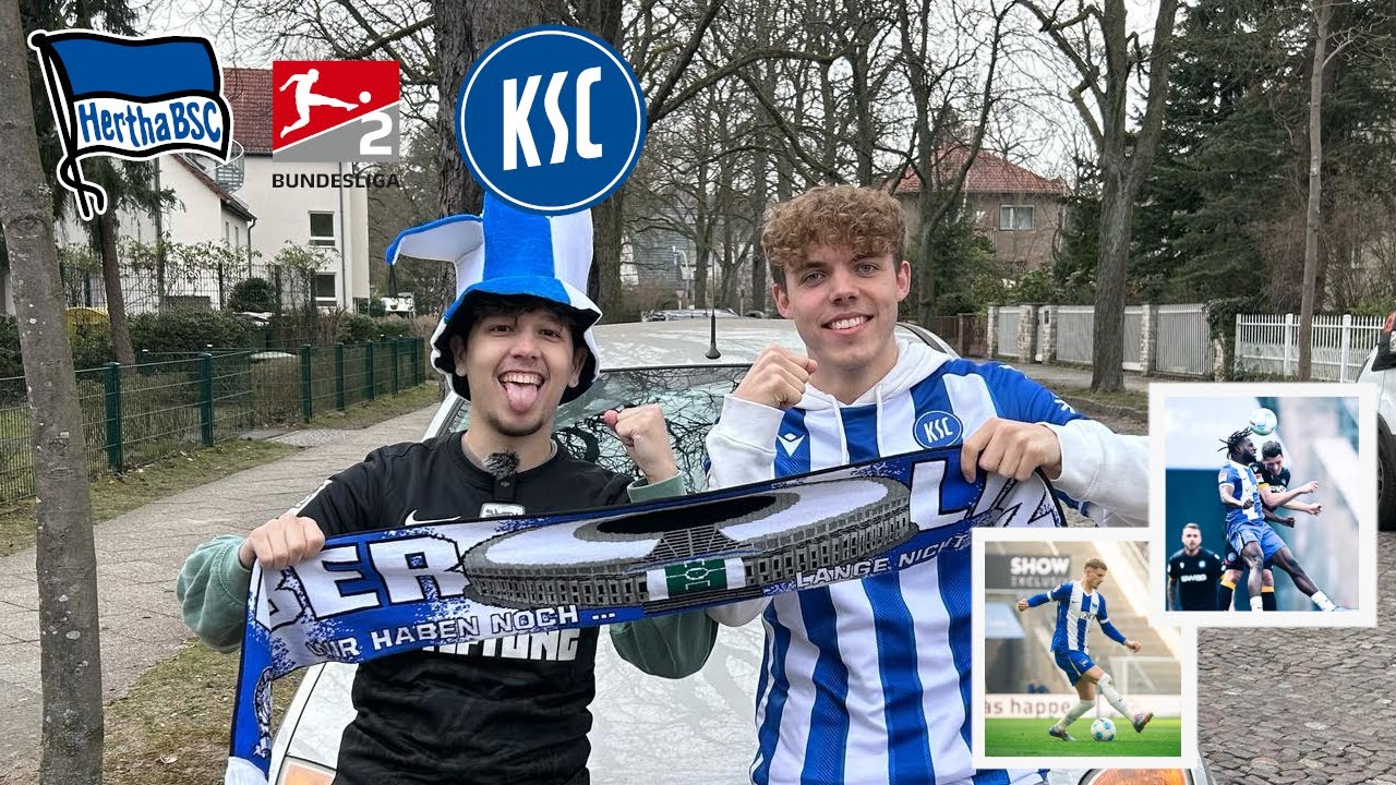 Gute Freunde kann niemand trennen🤝💙 Hertha BSC gegen Karlsruher SC Stadionvlog🔥