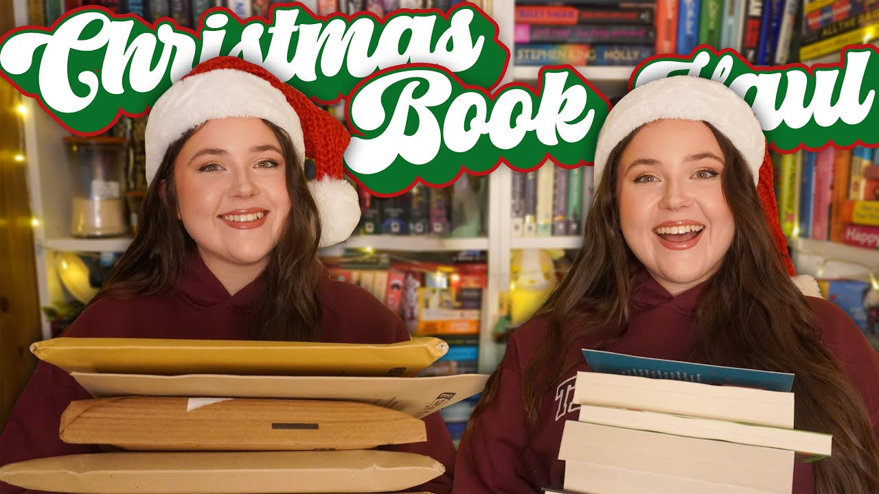 Christmas Book Haul + Unboxing 🎄 🎁 come open all my gifts with me!