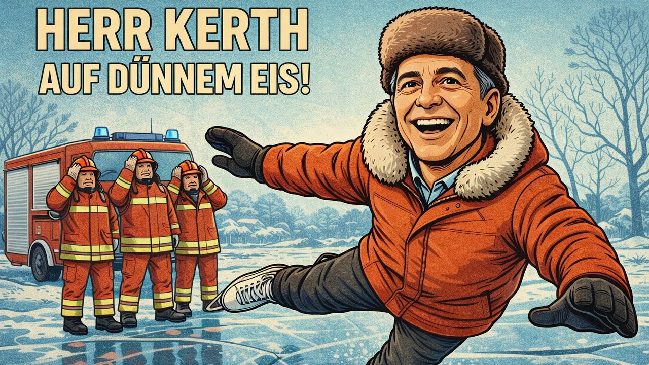 Landrat Kerth auf dünnem Eis! (wortwörtlich...)